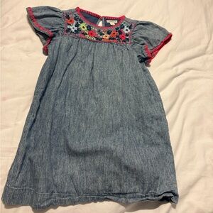 Crewcuts chambray and floral dress size 6